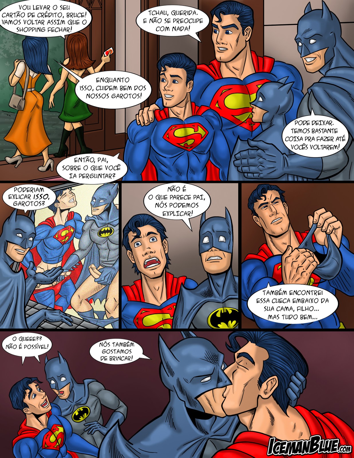 Hentai gay entre Batman e Superman
